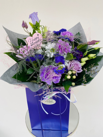Purple Haze Bouquet - Purple Haze Bouquet in lilac and purple tones, handcrafted by Flowers by Astor.